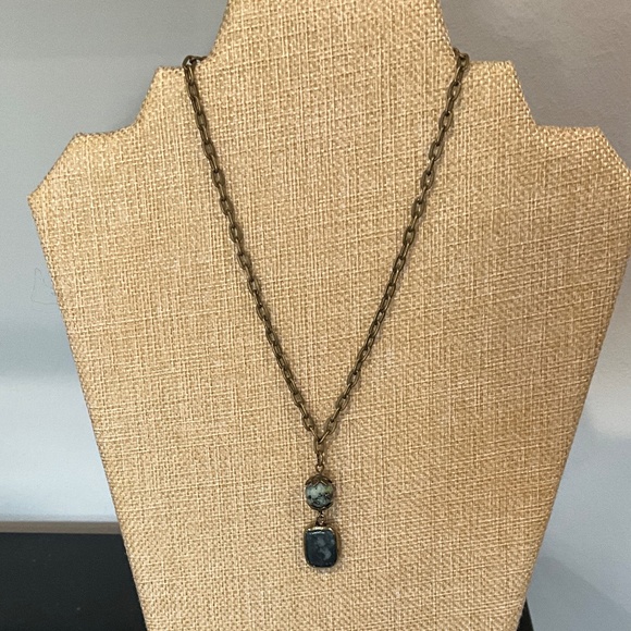 Bohemian “ Sicily 2 “ Boho Adjustable Chain Link Necklace with Drop Pendant R3A - Picture 2 of 3